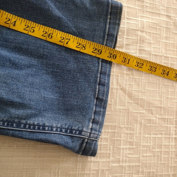 Spanx Jeans Women Medium Blue Kick Flare High Rise Vintage Indigo Pull On Denim - Picture 11 of 11